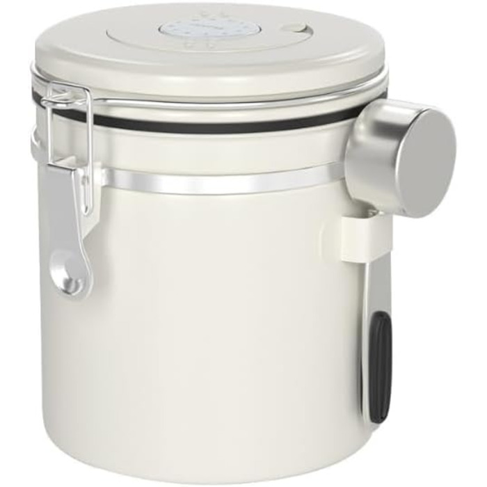 Канєстова банка Royouzi з нержавіючої сталі, 1,8 л, для кави, чаю, горіхів, какао - зберігає свіжість