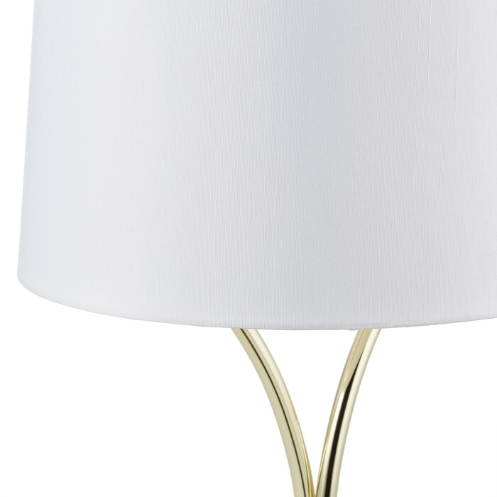 Relaxdays Vintage Table Lamp with Fabric Shade
