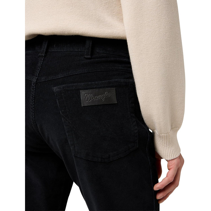 Джинси чоловічі Wrangler Texas (36W/32L, Чорні) - класичні прямі джинси з міцного деніму