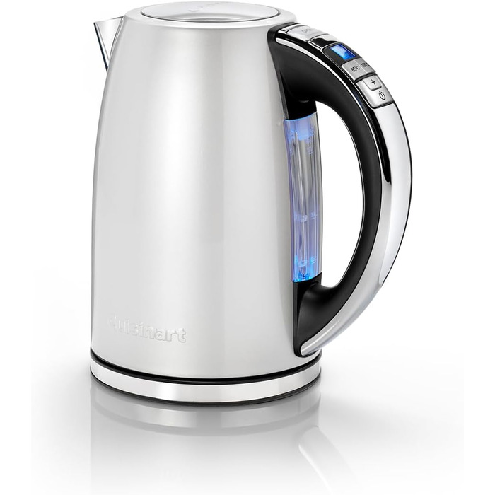 Cuisinart Multi-Temp Kettle | Fast Boiling | Cordless | Stainless Steel Finish | 1.7L Capacity | Adjustable Temperature | Removable, Washable Anti-Scale Filter | Brushed Stainless Steel Variable Temp 1.5L Stainless Steel Brushed