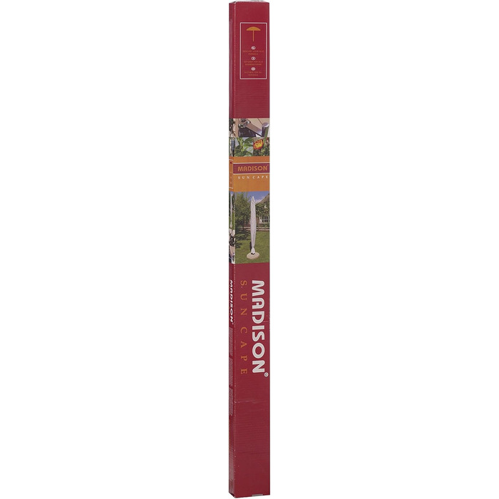 Madison high-quality protective cover #1 with pole for umbrellas with a diameter of 200-400 cm made of weatherproof 220g/m2 polyester fabric in gray