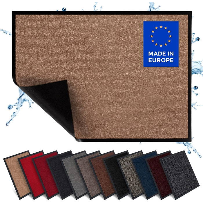Килимок для дому Carpet Diem, 60x80 см, бежевий - для входу, антиковзаюча, для дому та вулиці