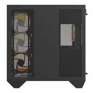 Корпус для ПК DarkFlash DY470 ATX Cube Case, 4 вентилятори ARGB, з ручкою