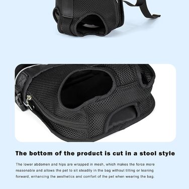 Рюкзак-переноска для домашніх тварин, водонепроникний, регульований, для собак середніх та маленьких порід (DG-M)