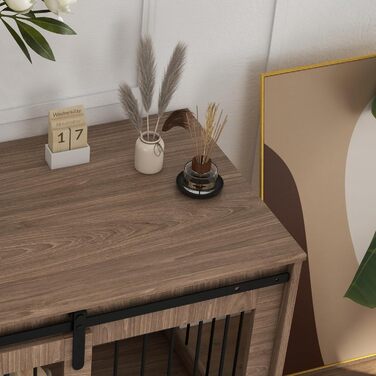 Клітка для собак PawHut 98 см: міцна металева будка для великих собак з ковзними дверима та замком