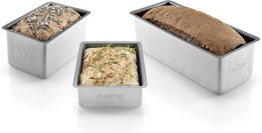 Форма для випікання хліба EVA-TRIO 1,85л з антипригарним покриттям Slip-Let, сіра, для цільнозернового хліба