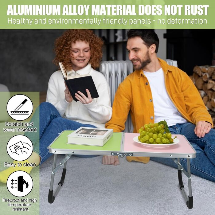 Складаний столик для дому та відпочинку - білий, Klappbarer Esstisch