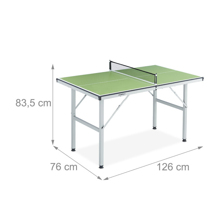 Relaxdays Mini Table Tennis Table in Green