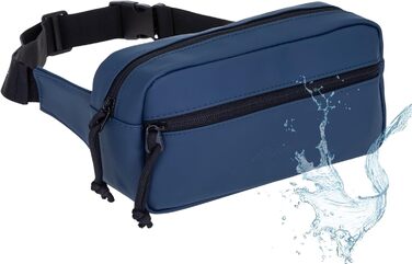 Сумка на пояс, бананка Wimmerl Elephant 12827, водонепроникна, унісекс, для чоловіків та жінок, з брелоком (синій)