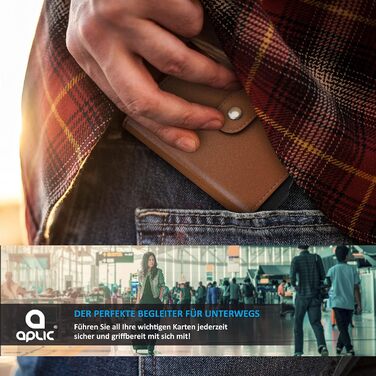 RFID-захисний картхолдер CSL - алюмінієвий картхолдер для 6 карт - чорний (Тип 3)