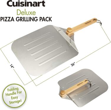 Набір для піци Cuisinart Deluxe: камінь, лопатка, ніж, алюміній