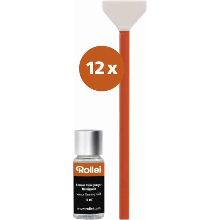 Набір для чищення камери Rollei Travel, 7-в-1: Lenspen, двірник, серветки, рідина для чищення об'єктивів. Підходить для DSLR, Sony, Nikon, Canon (сенсорне чищення Full Frame)