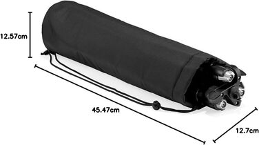 Алюмінієвий штатив Manfrotto Element MII з кулястою головкою, 4-секційний, чорний