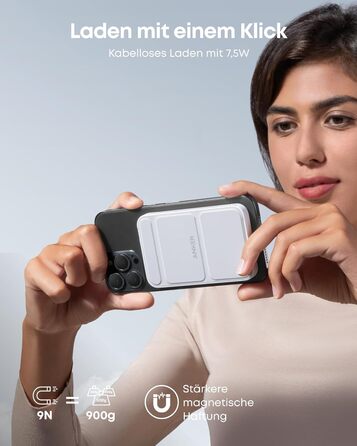 Anker MagGo Powerbank 5000mAh з магнітним з'єднанням, USB-C, для iPhone 17/16/15/14/13/12