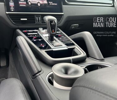 GC German Couture Ashtray Car Ashtray compatible with IQOS ILUMA PRIME TEREA Sticks & Heets Sticks + Glo Hyper Pro Air neo Sticks & for PLOOM Accessories, white/grey