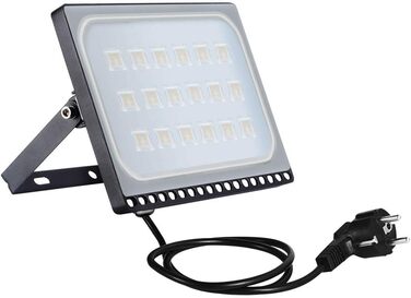 Світлодіодний прожектор Sararoom 100W, 4000Лм, 3000K, IP65, тепле біле світло, 48 LED, для вулиці, саду, гаража, спортмайданчика