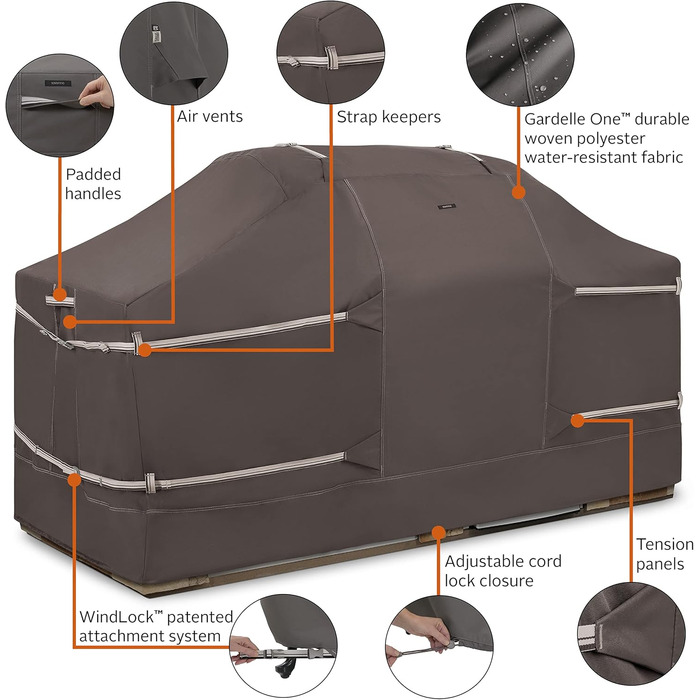 Чохол для гриля Classic Accessories Ravenna, водостійкий, 218 см, для острова