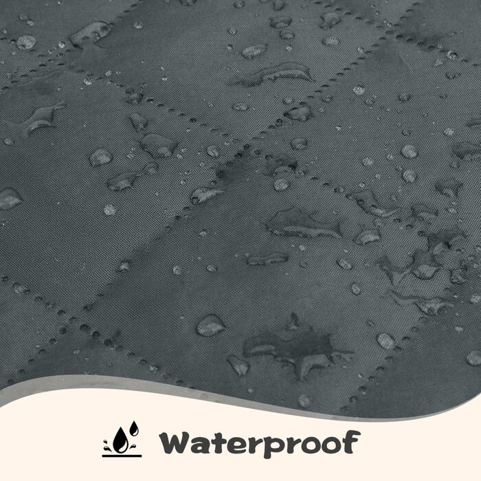 Водонепроникний килимок для собак Nobleza: захист диванів та ліжок, 178x76 см, сірий