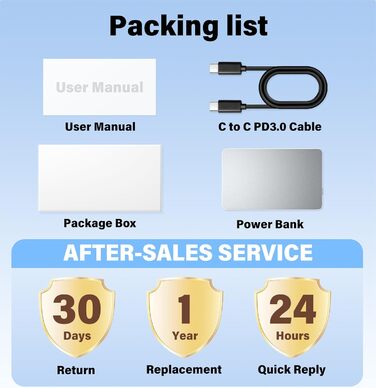 Power Bank Magsafe 5000mAh 22.5W з USB-C, бездротова зарядка, для iPhone 16/15/14/13/12, сірий