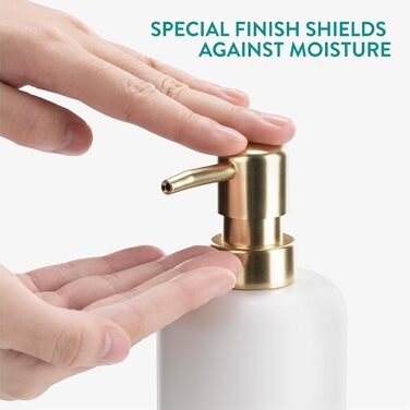 Набір для ванної кімнати Navaris 3 шт. - Дозатор мила, стакан для зубної пасти та мильниця. Декоративні аксесуари для ванної кімнати з штучного полімеру, матове покриття (білий)