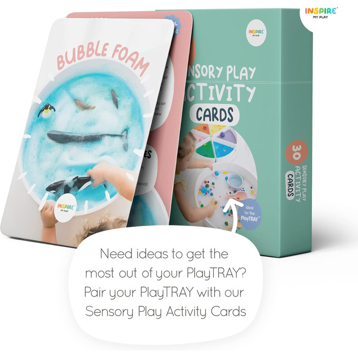 Inspire My Play - Tuff Tablet with Lid - Messy Play Tray for Toddlers - Sensory Play Bowls for Kids - Developmental Sensory Toy for Children with Disabilities