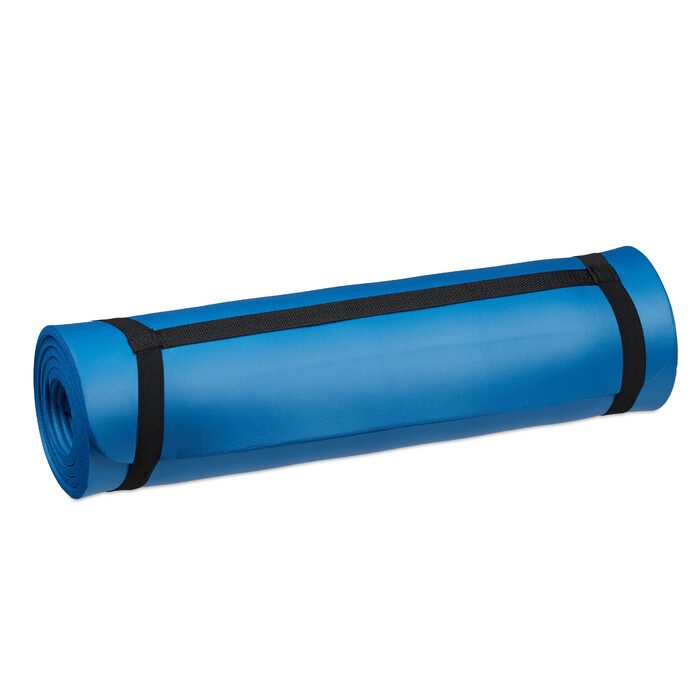 Relaxdays Yoga Mat, 1 cm thick, solid color
