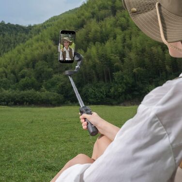 DJI Osmo Mobile 6 - Стабілізатор для смартфона, 3-осьовий, з розширеним штативом, трекінг об'єкта, для YouTube, TikTok, сірий