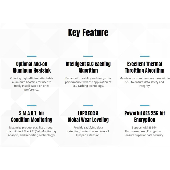 SSD KLEVV CRAS C910 1TB M.2 NVMe PCIe Gen4x4 з радіатором, до 5000 МБ/с