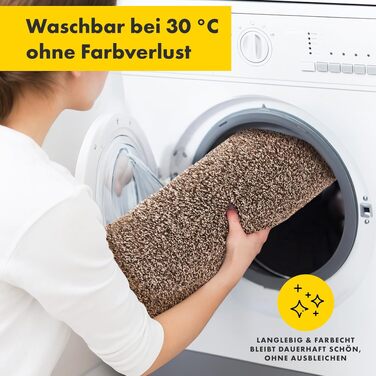 Килимок для взуття Floordirekt антиковзкий, миючий, для дому та коридору (80x120 см, коричневий)