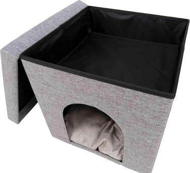 Кішечка Trixie Kuschelhöhle Alois, сірий, 38 × 40 × 38 см