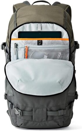 Рюкзак Lowepro Flipside Trek 450 для фототехніки, DSLR та об'єктивів, з відділенням для ноутбука та аксесуарів, сірий, 17 x 26 x 31 см