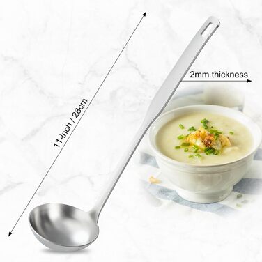 Набір кухонних аксесуарів Pleafind 4 шт. з нержавіючої сталі (304) - ложка, шумовка, лопатка, ложка для супу