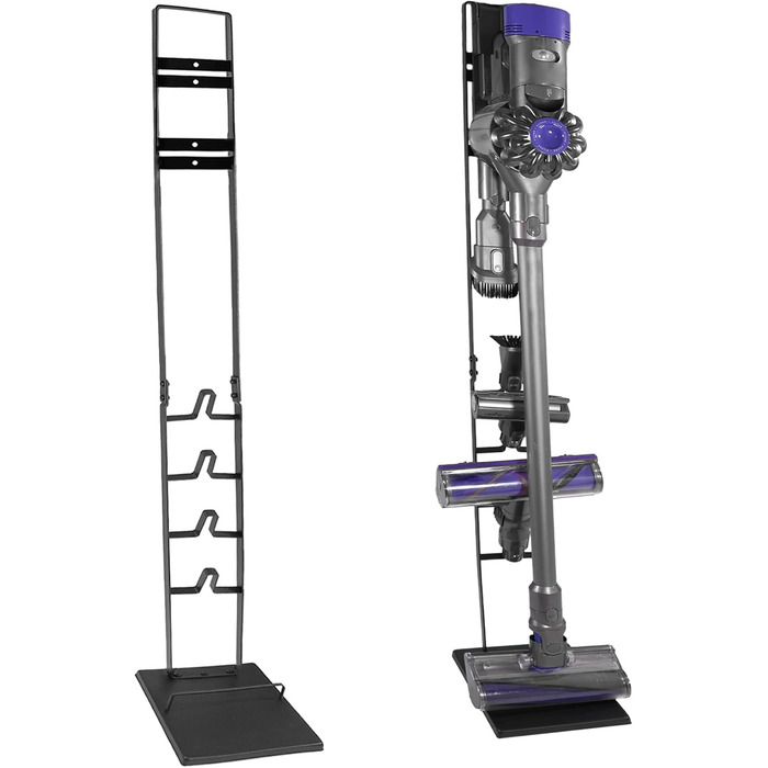 Підставка для акумуляторного пилососа, ручного пилососа, підлогого пилососа: аксесуари, станція зарядки, без свердління, чорний колір