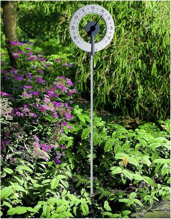 TFA Dostmann Lollipop-style Garden Thermometer, 12.2055.10, weather-resistant, with large numbers
