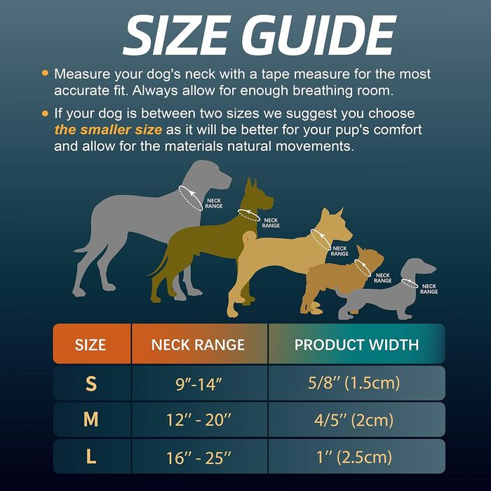 Нашийник для собак JC HOUSE, М, помаранчевий камуфляж, регульований, з логотипом 3M, для собак середніх порід (обхват шиї 35-51 см)