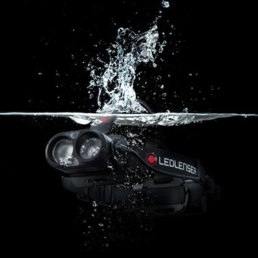 Налобний ліхтар Ledlenser H19R Core 3500 лм, акумуляторний, LED, червоне світло, IP67, USB-зарядка, дальність 300 м