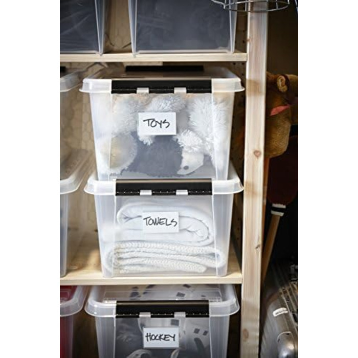 SmartStore 35083903 3-Piece Clipbox Smart Store Classic 15, 14 Liter, transparent