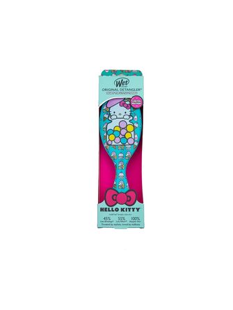 Щітка для волосся WetBrush Original Detangler з м'якими щетинками та зручною ручкою Hello Kitty Candy Jar Blue (Оригінальний розмір)