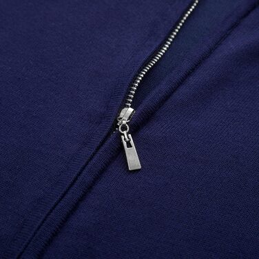 Кардиган чоловічий PJ PAUL JONES з рельєфним в'язанням, на блискавці та зі стійким коміром, зимова куртка для чоловіків (L, темно-синій)