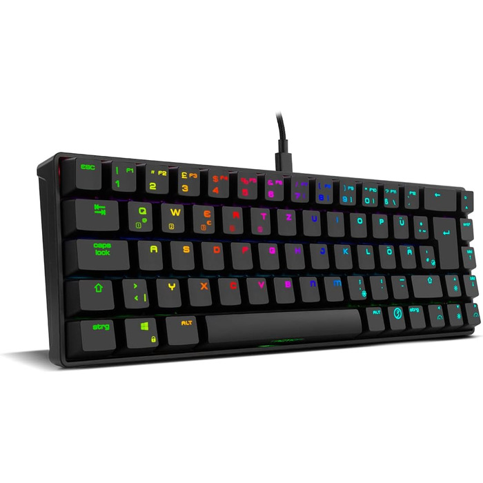Ozone Gaming Gear Double TAP: Клавіатура та миша для геймінгу, напівмеханічна з RGB, сенсор Avago, 4000 DPI, USB