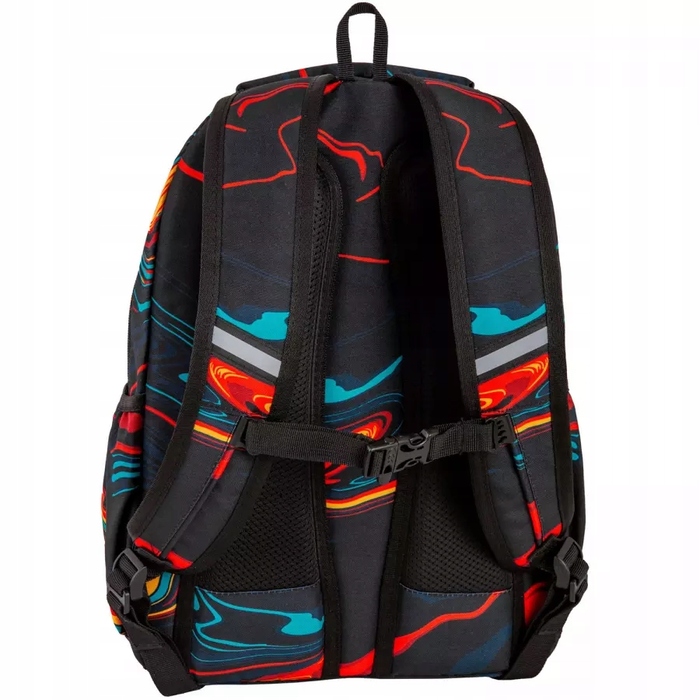Багатовідсіковий шкільний рюкзак CoolPack, чорний/багатоколірний, 23 л