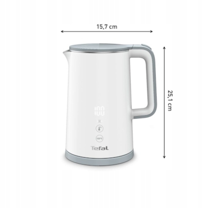 Електричний чайник Tefal KO693110, 1800 Вт, 1,5 л, білий
