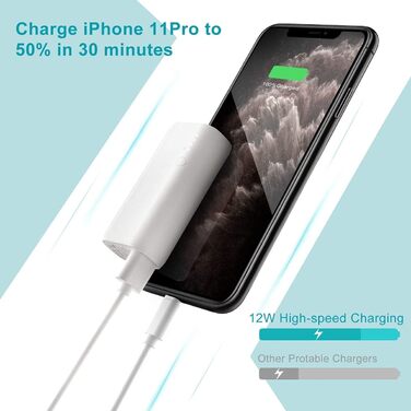 Power Bank Auskang Mini 5000mAh USB-C: Компактний акумулятор для смартфонів Android та iPhone, iPad, навушників