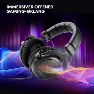 Beyerdynamic TYGR 300 R: Ігрова навушник, відкритий тип, з кабелем, чорний, сумісний з PS4, PC, Xbox, Nintendo