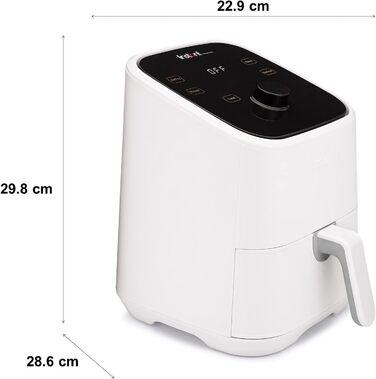 Аерофритюрниця Instant Brands Vortex Mini 4-в-1, 1300 Вт, 2 л з жаровнею та міні-духовкою — для здорового смаження, випікання, запікання і підігріву їжі
