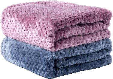 SLSON Деки для собак та котів, м'які, двосторонні, 70x100 см (фіолетовий, чорний, синій)