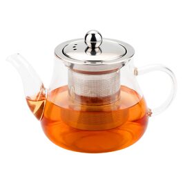 Чайник скляний Honneeo 450 мл з знімним фільтром, для листового чаю, трав'яних зборів та фруктів