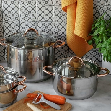 Традиційна каструля Konighoffer Faro Copper, 3,4 л