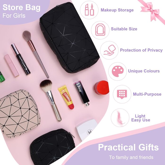 Набір косметичок Desing Wish: 2 шт. (міні + велика) – для подорожей та дому