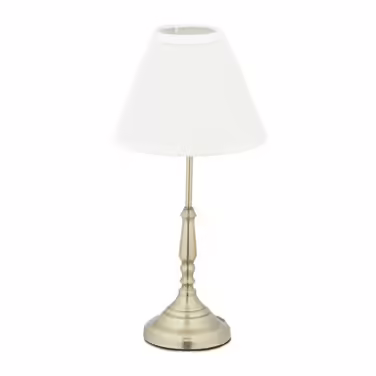 Relaxdays Table Lamp White Gold